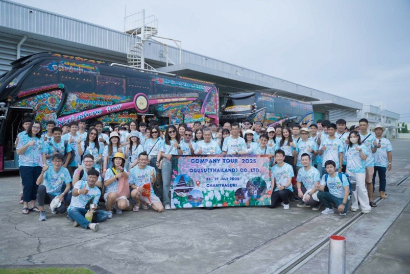 オグスタイランド　社員旅行の様子タイの従業員は1年に一度のイベントを楽しみにしている